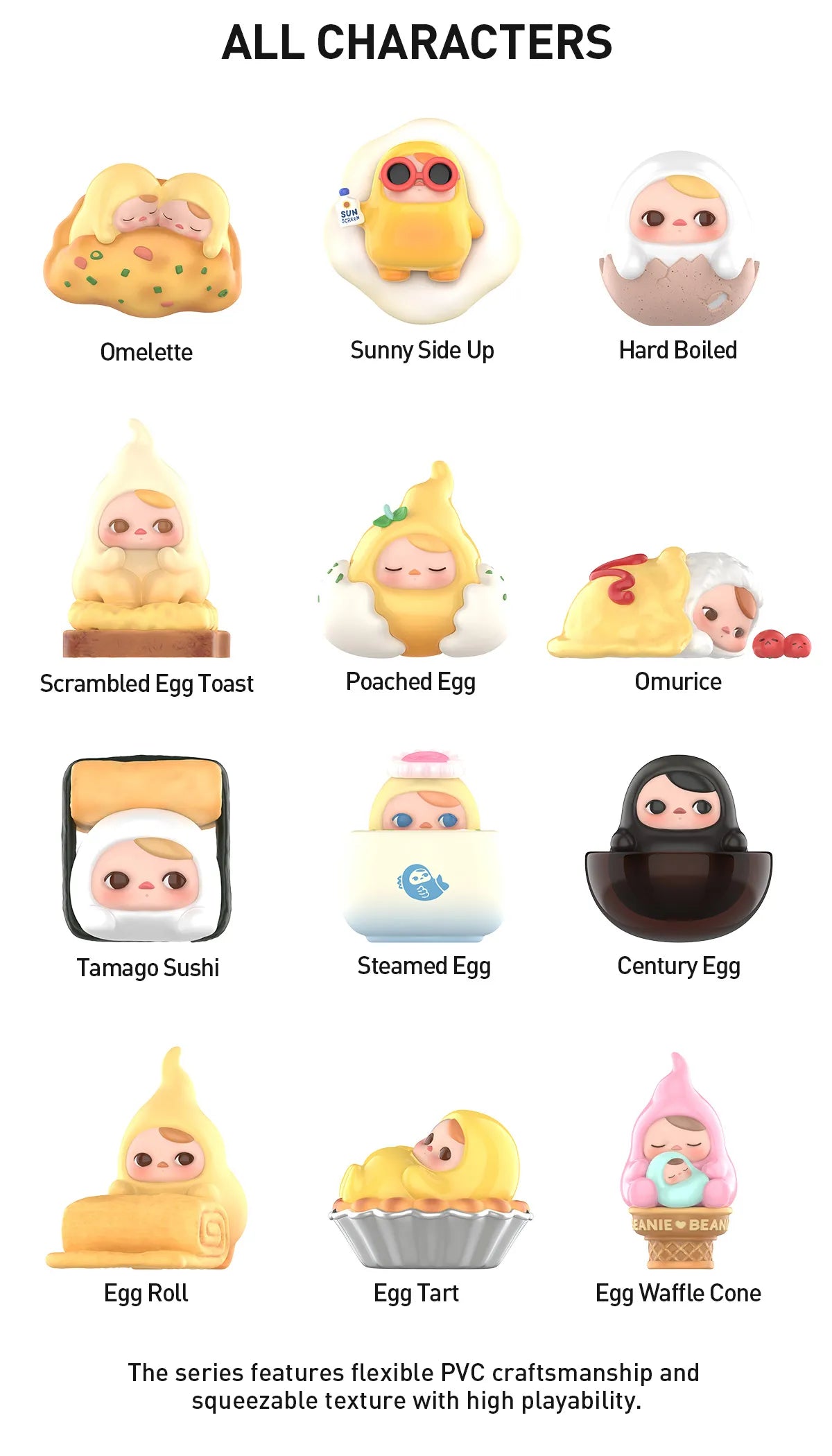 PUCKY Egg Beanie Series Comfirmed Designs